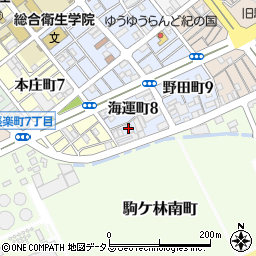 豊産業株式会社　長田工場周辺の地図