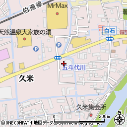 岡山県岡山市北区久米216周辺の地図
