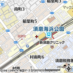 兵庫県神戸市須磨区松風町5丁目周辺の地図