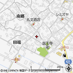 愛知県田原市小中山町南郷54周辺の地図