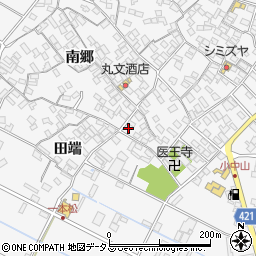 愛知県田原市小中山町南郷52周辺の地図