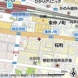 淡路信用金庫明石支店周辺の地図