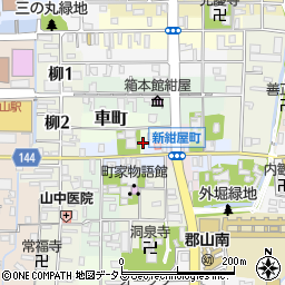 奈良県大和郡山市車町4周辺の地図