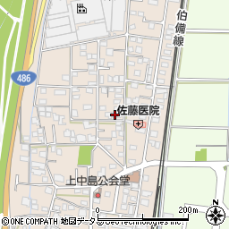 岡山県総社市清音上中島147周辺の地図
