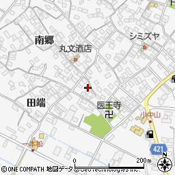 愛知県田原市小中山町南郷55-2周辺の地図