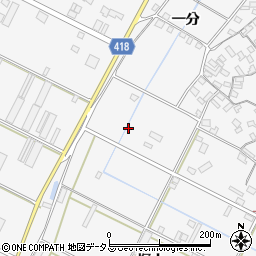愛知県田原市小中山町周辺の地図
