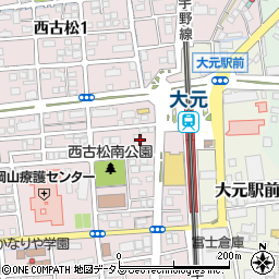 横浜ゴムＭＢジャパン株式会社中国カンパニー岡山支店周辺の地図