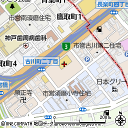 マルアイ須磨若宮店周辺の地図