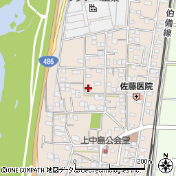 岡山県総社市清音上中島53周辺の地図