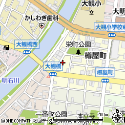 兵庫県明石市樽屋町16-17-1周辺の地図