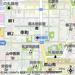 奈良県大和郡山市車町1周辺の地図
