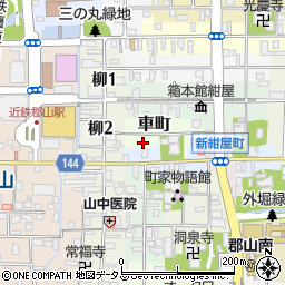 奈良県大和郡山市車町11周辺の地図