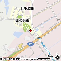 三重県名張市上小波田1994周辺の地図