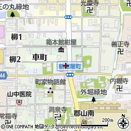 奈良県大和郡山市新紺屋町13周辺の地図