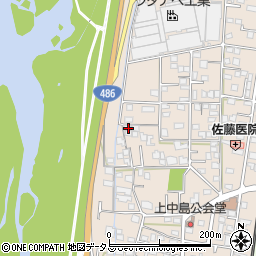 岡山県総社市清音上中島79周辺の地図