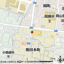 ダイヤクリーニング株式会社　ハピーズ岡輝店周辺の地図