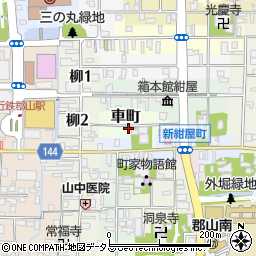 奈良県大和郡山市車町8周辺の地図