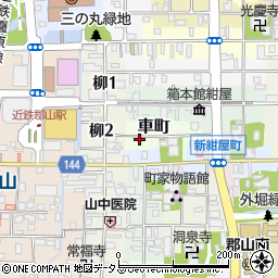 奈良県大和郡山市車町13周辺の地図