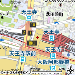 マネケンＪＲ天王寺駅店周辺の地図