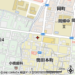 岡山県岡山市北区奥田本町2周辺の地図