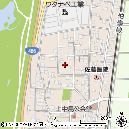 岡山県総社市清音上中島52周辺の地図