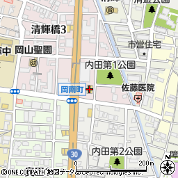 マクドナルド清輝橋店周辺の地図