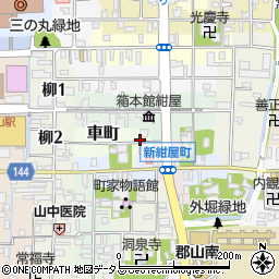 奈良県大和郡山市車町32周辺の地図