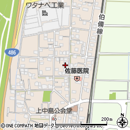 岡山県総社市清音上中島152周辺の地図
