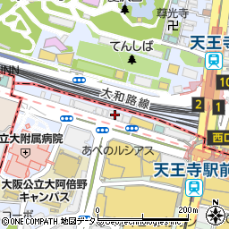 ティーエヌ　天王寺店周辺の地図
