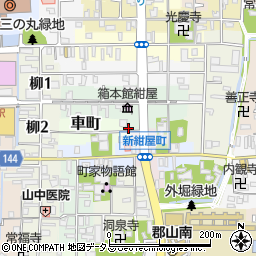 奈良県大和郡山市車町34周辺の地図