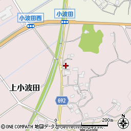 三重県名張市上小波田202周辺の地図