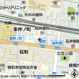 日本キリスト教団明石教会周辺の地図