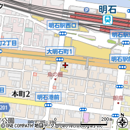 りそな銀行明石支店周辺の地図