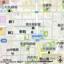 奈良県大和郡山市車町33周辺の地図