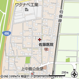 岡山県総社市清音上中島151周辺の地図