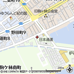兵庫県神戸市長田区駒ケ林南町2-17周辺の地図