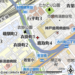 兵庫県神戸市須磨区青葉町4丁目1周辺の地図