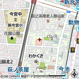 大阪市立　萩之茶屋小学校周辺の地図