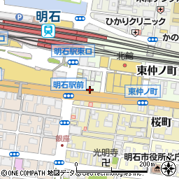 中央不動産株式会社　明石駅前東店周辺の地図