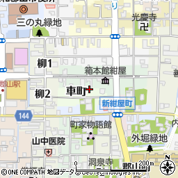 奈良県大和郡山市車町28周辺の地図
