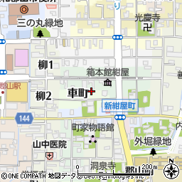 奈良県大和郡山市車町28周辺の地図