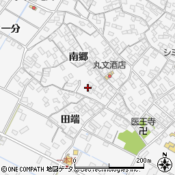 愛知県田原市小中山町南郷80周辺の地図