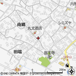 愛知県田原市小中山町南郷65周辺の地図