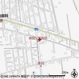 倉益公民館周辺の地図