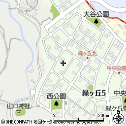 奈良県生駒郡平群町緑ヶ丘6丁目4周辺の地図