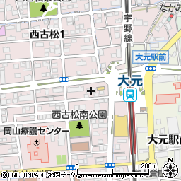 株式会社マイン　岡山営業所周辺の地図
