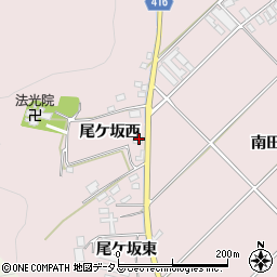愛知県田原市野田町尾ケ坂西2周辺の地図