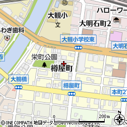 兵庫県明石市樽屋町10-18周辺の地図