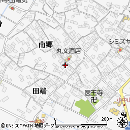 愛知県田原市小中山町南郷71-1周辺の地図