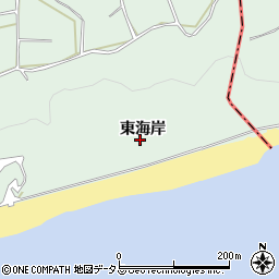 愛知県田原市六連町東海岸周辺の地図